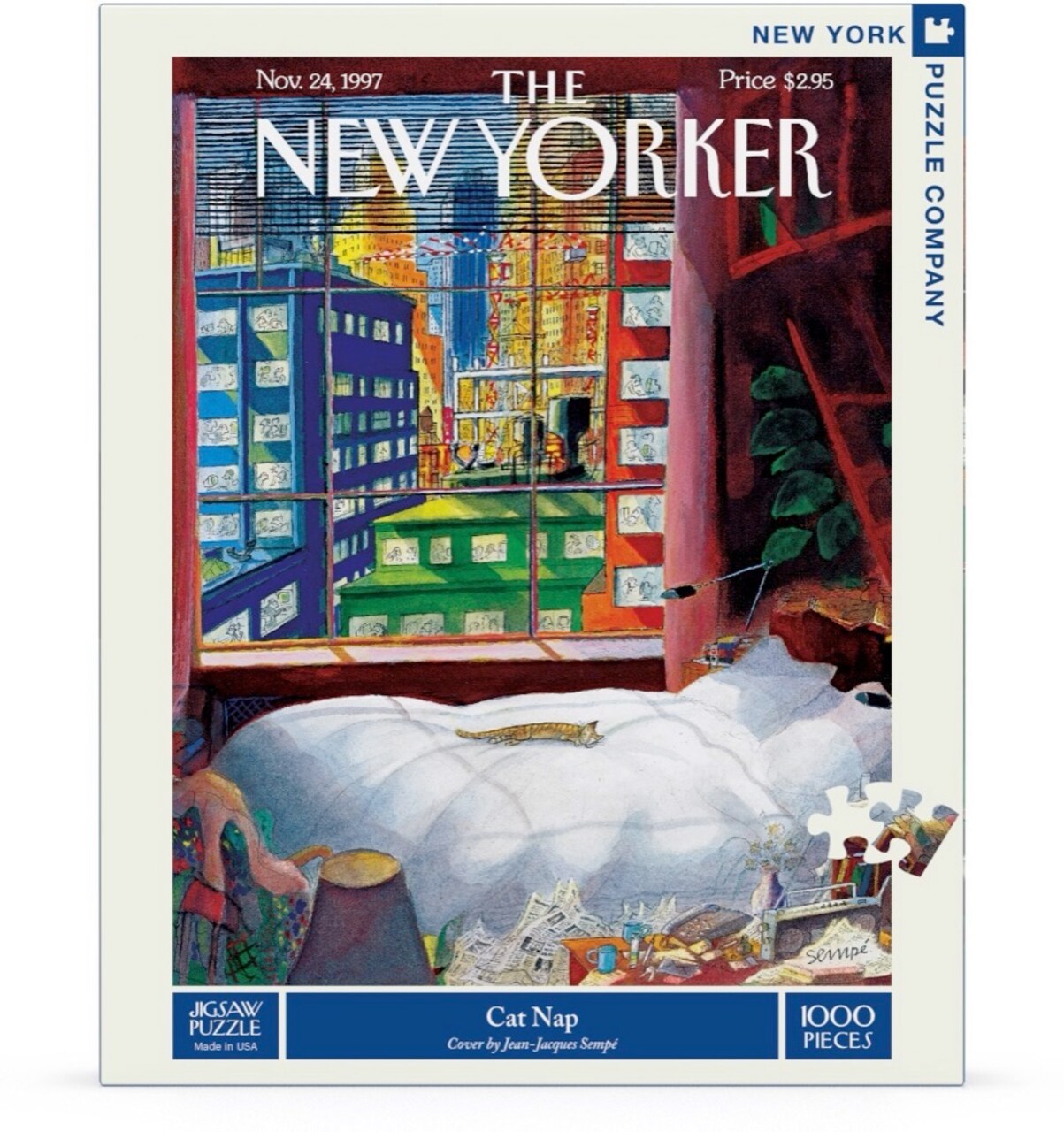 New York Puzzle Company Cat Nap 1000 Piece Piece Jigsaw Puzzle